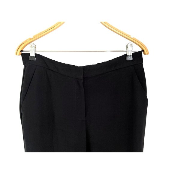 J. Crew Dress Pants Black 365 Easy Elastic Waist Matte Crepe Size 12 - Picture 10 of 12